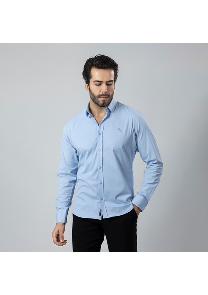 Erkek Uzun Kol Gömlek Slimfit Likralı Kumaş PA-179 fiyatları