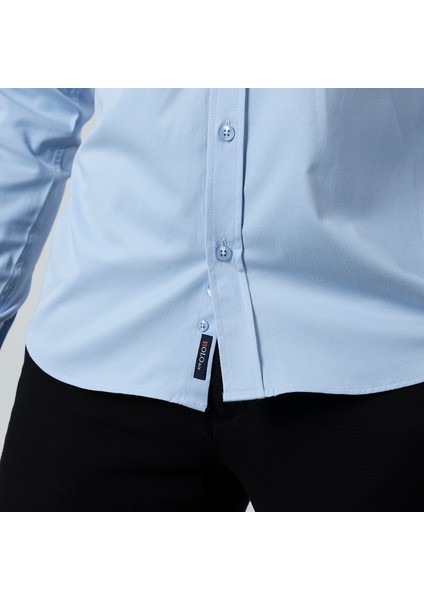 Erkek Uzun Kol Gömlek Slimfit Likralı Kumaş PA-179 indirimleri