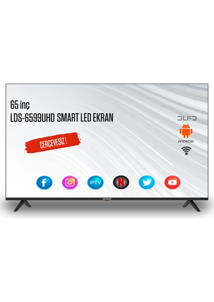 LDS-6599UHD 65" 165 Ekran 4K Ultra HD Smart LED TV