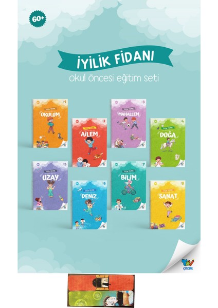 Iyilik Fidanı Okul Öncesi Eğitim Seti 8 Kitap-60+ Ay