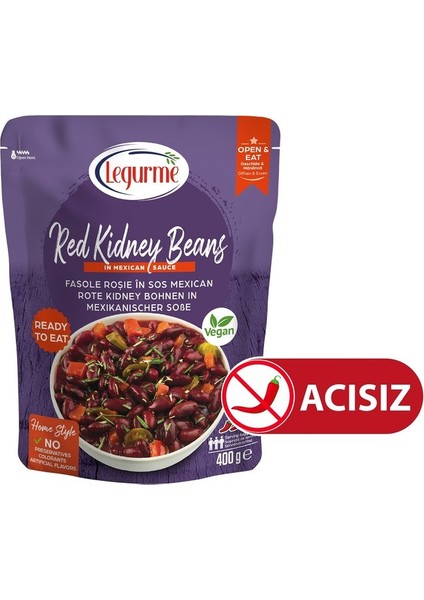 Legurme Acısız Meksika Soslu Pilaki 400 G