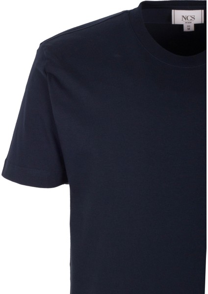 Erkek Tişört Bisiklet Yaka Lacivert Slim Fit Baskılı T-Shirt Ncs Jeans 1297 fırsatları