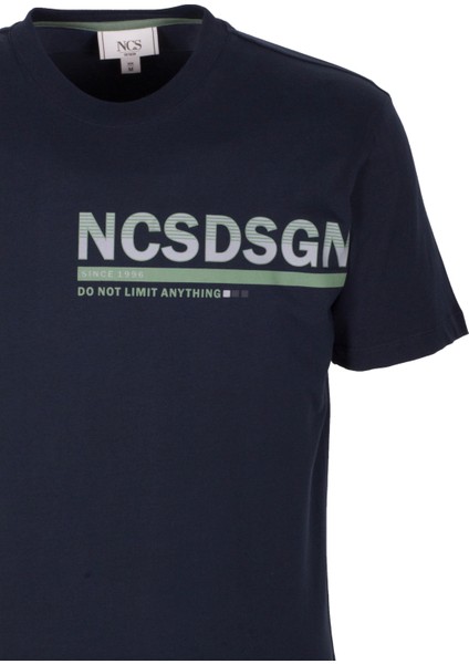 Erkek Tişört Bisiklet Yaka Lacivert Slim Fit Baskılı T-Shirt Ncs Jeans 1296 fiyatları