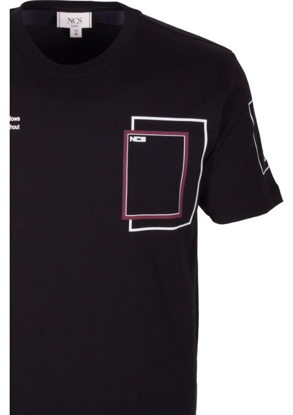 Erkek Tişört Bisiklet Yaka Slim Fit Baskılı T-Shirt Ncs Jeans 1292 fiyatları