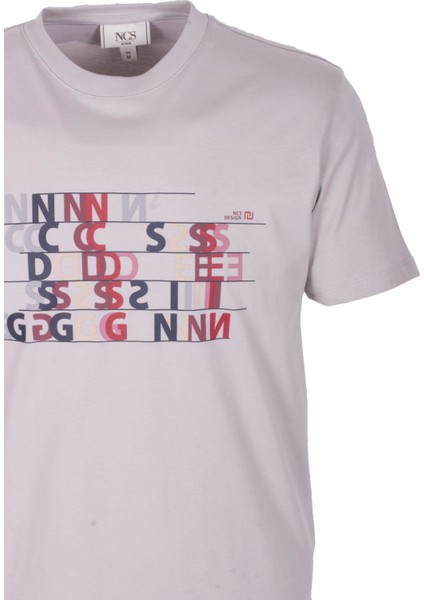 Erkek Tişört Bisiklet Yaka Grimelanj Slim Fit Baskılı T-Shirt Ncs Jeans 1295 fiyatları