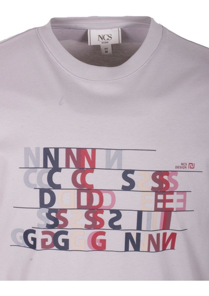 Erkek Tişört Bisiklet Yaka Grimelanj Slim Fit Baskılı T-Shirt Ncs Jeans 1295 indirimleri