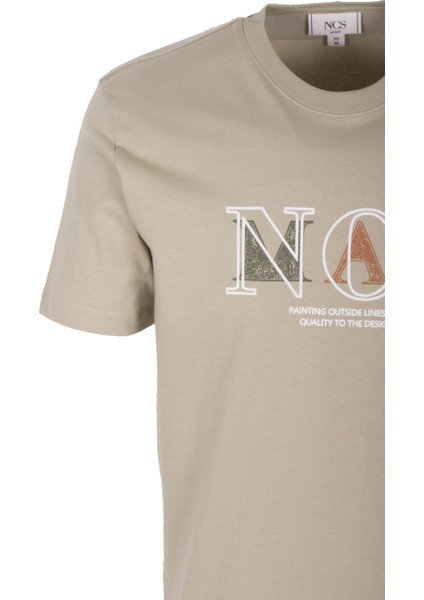 Erkek Tişört Bisiklet Yaka Olive Slim Fit Baskılı T-Shirt Ncs Jeans 1298 fiyatları