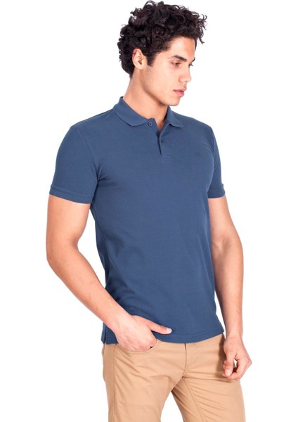 Erkek Polo Yaka Tişört Granit %100 Pamuk Slim Fit Polo T-Shirt Ncs Jeans 1055 modelleri