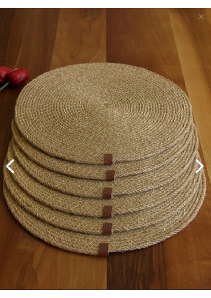 6 Adet Jüt Supla / Amerikan Servis Lux Sunum Tabak Altlığı