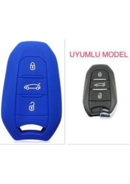 Peugeot 208 308 508 2008 3008 5008 Rifter Anahtar Koruma Kılıfı Sustasız Anahtarsız Çaliştırma