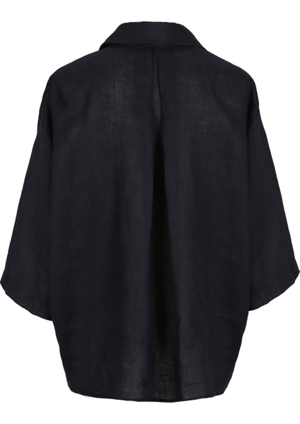 Born Kadın Keten Gömlek Siyah fiyatları