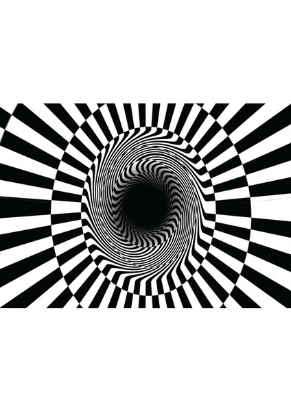 Geometrik Daire Temalı Tek Parça Duvar Kağıdı