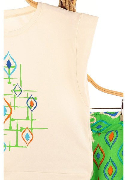 Love Your Dreams Baklava Desen Kız Çocuk Viscon Takım - Yeşil fırsatları