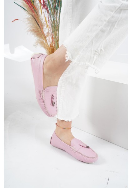 Pembe Kadın Makosen Ayakkabı 221209107