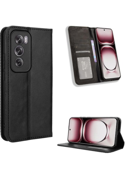 Oppo Oppo 12 Pro 5g Manyetik Kapatma Pu Deri Cüzdan Için Kılıf (Yurt Dışından)
