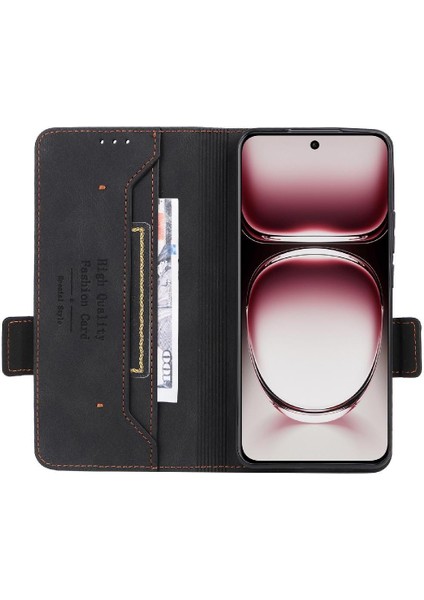 Oppo Oppo 12 5g Manyetik Cüzdan Kickstand Kart Tutucu ile Flip Case (Yurt Dışından) fırsatları