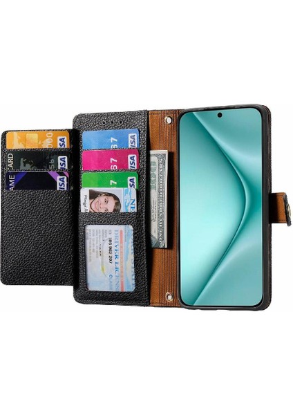Huawei Pura 70 Için Flip Case Aşk Deri Kılıf Cüzdan Fermuar Darbeye (Yurt Dışından)