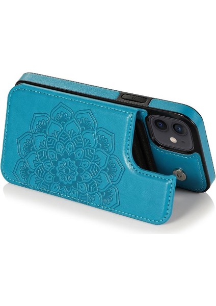 IPhone 12 Mini Kabartmalı Mandala Pu Flip Için Kart Tutucu Kılıf ile Cüzdan (Yurt Dışından) indirimleri