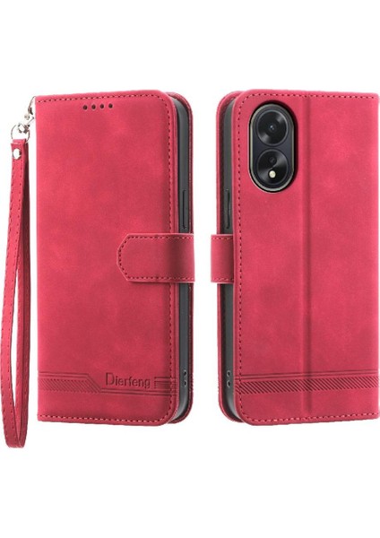 Oppo A38 4g Premium Bileklik Manyetik Kapatma Kart Yuvaları Için Flip Case (Yurt Dışından)