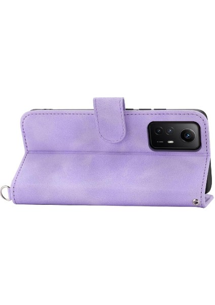 Xiaomi Redmi Not 12S Için Flip Case Darbeye Kabartmalı Bileklik Çoklu (Yurt Dışından)