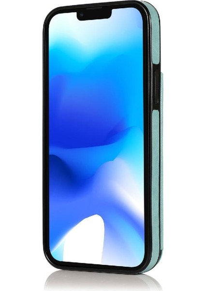 IPhone 15 Için Kart Tutucu Kılıf ile Cüzdan Artı Çift Düğmeler Flip Çiçek (Yurt Dışından)