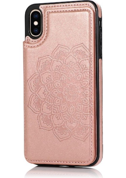 IPhone X/xs Için Kart Tutucu Kılıf ile Cüzdan Pu Deri Çevirme Darbeye (Yurt Dışından)