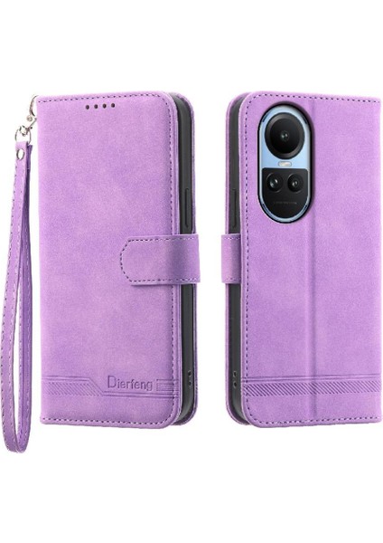 Oppo Oppo 10 5g Kart Yuvaları Için Flip Case Bileklik Manyetik Kapatma Nakit (Yurt Dışından)