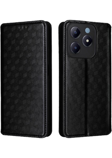 Realme C63 4g Pu Deri Cüzdan Manyetik Kapatma Kartı 3D Için Flip Case (Yurt Dışından)