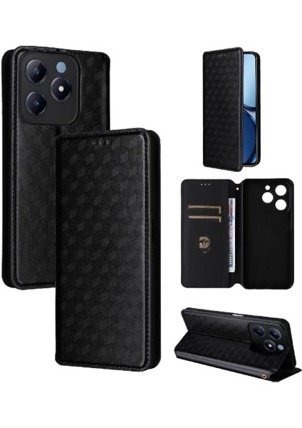 Realme C63 4g Pu Deri Cüzdan Manyetik Kapatma Kartı 3D Için Flip Case (Yurt Dışından) indirimleri