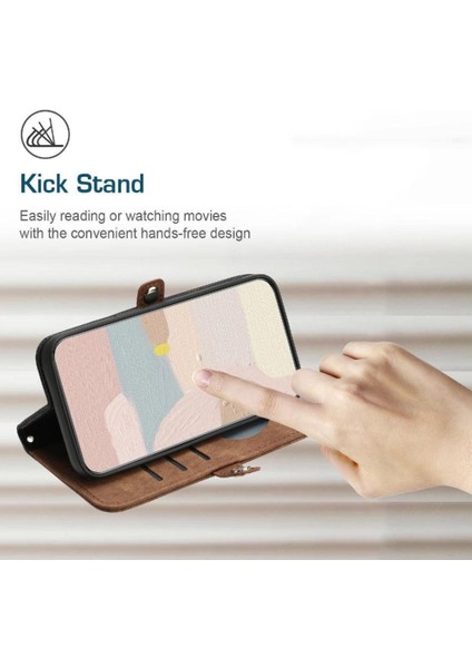 Kart Yuvası Standı ile Realme 12 Artı Kılıf Kickstand Koruyucu Cüzdan (Yurt Dışından) fırsatları