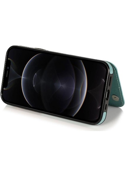 IPhone 12 Için Kart Tutucu Kılıf ile Cüzdan Pro Max Desen Çiçek Pu Flip (Yurt Dışından)