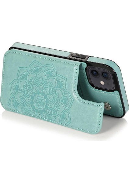 IPhone 12 Mini Kabartmalı Mandala Pu Flip Için Kart Tutucu Kılıf ile Cüzdan (Yurt Dışından) indirimleri