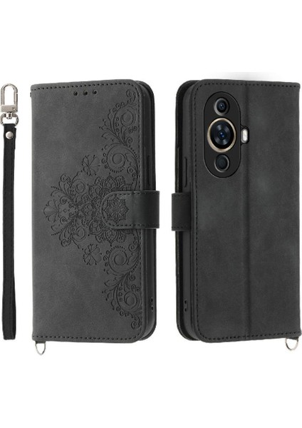 Huawei Nova 11 Için Flip Case Darbeye Bileklik Kabartmalı Çoklu Kart (Yurt Dışından) fırsatları