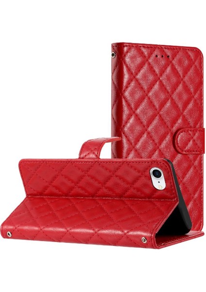 IPhone 7/8 Için Flip Case Tpu Darbeye Manyetik Folio Kickstand Pu Cüzdan (Yurt Dışından)