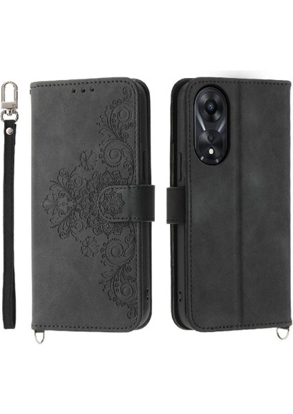Oppo A78 4g Çoklu Kredi Kartı Yuvaları Için Flip Case Bileklik Darbeye (Yurt Dışından) fırsatları