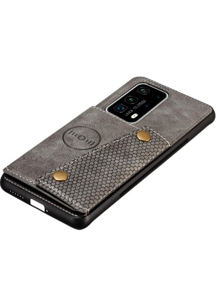 Huawei P40 Pro Kickstand Buit Için Cüzdan Kılıf Demir Cüzdan Kılıf Kartı (Yurt Dışından) indirimleri