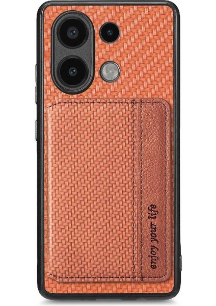 Xiaomi Redmi Için Not 13 4g Standı Fonksiyonu Manyetik Kart Tutucu Rfıd (Yurt Dışından)