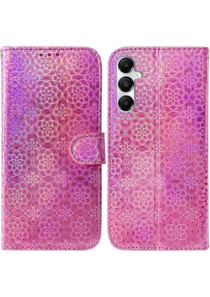 Samsung Galaxy A05S Cüzdan Durumda Glitter Renkli Kart Yuvası Standı (Yurt Dışından)