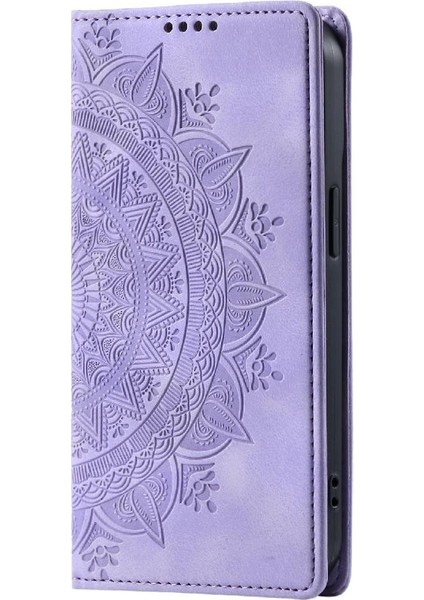 IPhone 14 Için Kılıf Pro Pu Deri Yan Toka Kart Ekleme Tam Flip (Yurt Dışından)
