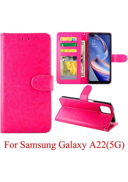 Samsung Galaxy A22 5g Için Flip Case Kickstand Kart Tutucu Darbeye Pu (Yurt Dışından) fiyatları