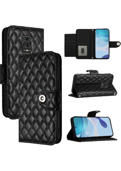 Xiaomi Redmi Için Not 9 Pro Max Kart Tutucu Cüzdan Kapak Bilek Şeridi (Yurt Dışından)