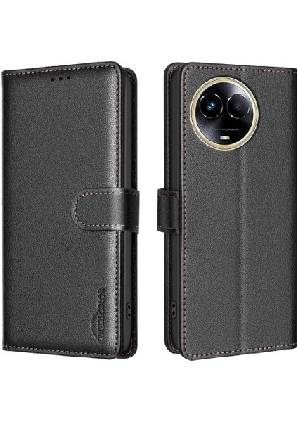 Realme 11X Rfıd Engelleme Cüzdan Kart Tutucu Kickstand Pu Için Flip Case (Yurt Dışından) modelleri