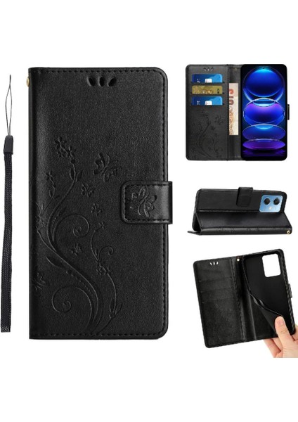 Xiaomi Poco X5 Kickstand Manyetik Kapatma Pu Deri Kart Için Filp Durumda (Yurt Dışından)