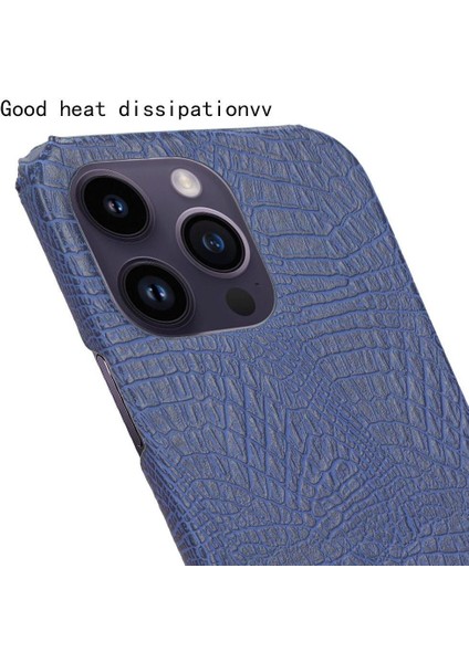 Şık Klasik Kılıf IPhone 14 Pro Max Klasik Timsah Moda Kapak (Yurt Dışından)