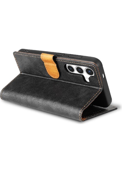 Samsung Galaxy A54 Için Flip Case Yan Cep Anti Kayma Kart Yuvaları Çift (Yurt Dışından)