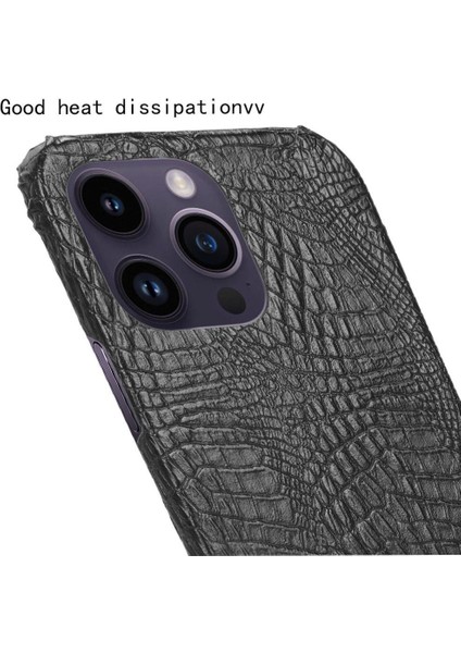 Şık Klasik Kılıf IPhone 14 Pro Max Klasik Timsah Moda Kapak (Yurt Dışından) modelleri