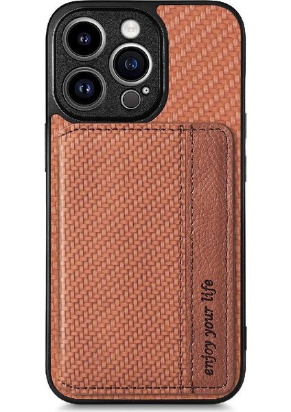 IPhone 13 Için Kılıf Pro Komple Kamera Güvenlik Standı Fonksiyonu Manyetik Kart (Yurt Dışından)