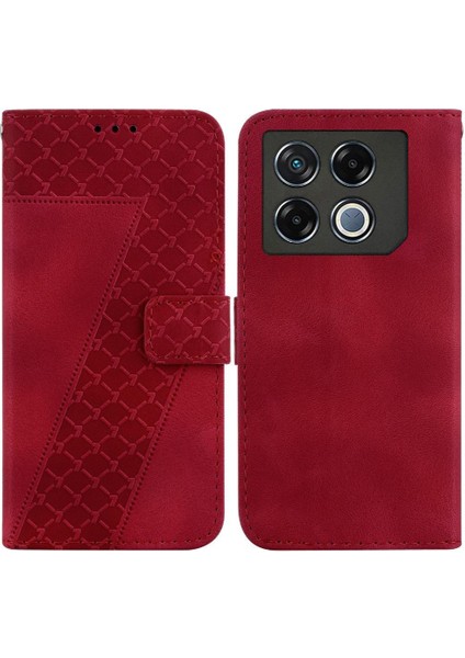 Infinix Gt 20 Pro 5g Kabartmalı Desen Kart Yuvası Fonksiyonu Pu Için Telefon Kılıfı (Yurt Dışından)