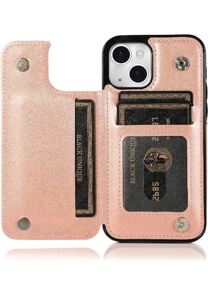 IPhone 14 Için Kart Tutucu Kılıf ile Cüzdan Çift Düğmeler Kabartmalı Mandala (Yurt Dışından) fiyatları
