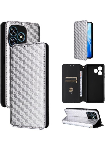 Oukitel C51 Cüzdan 3D Desen Manyetik Kapatma Pu Deri Için Flip Case (Yurt Dışından)